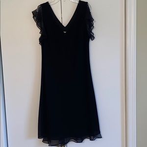 Black V-Neck Dress